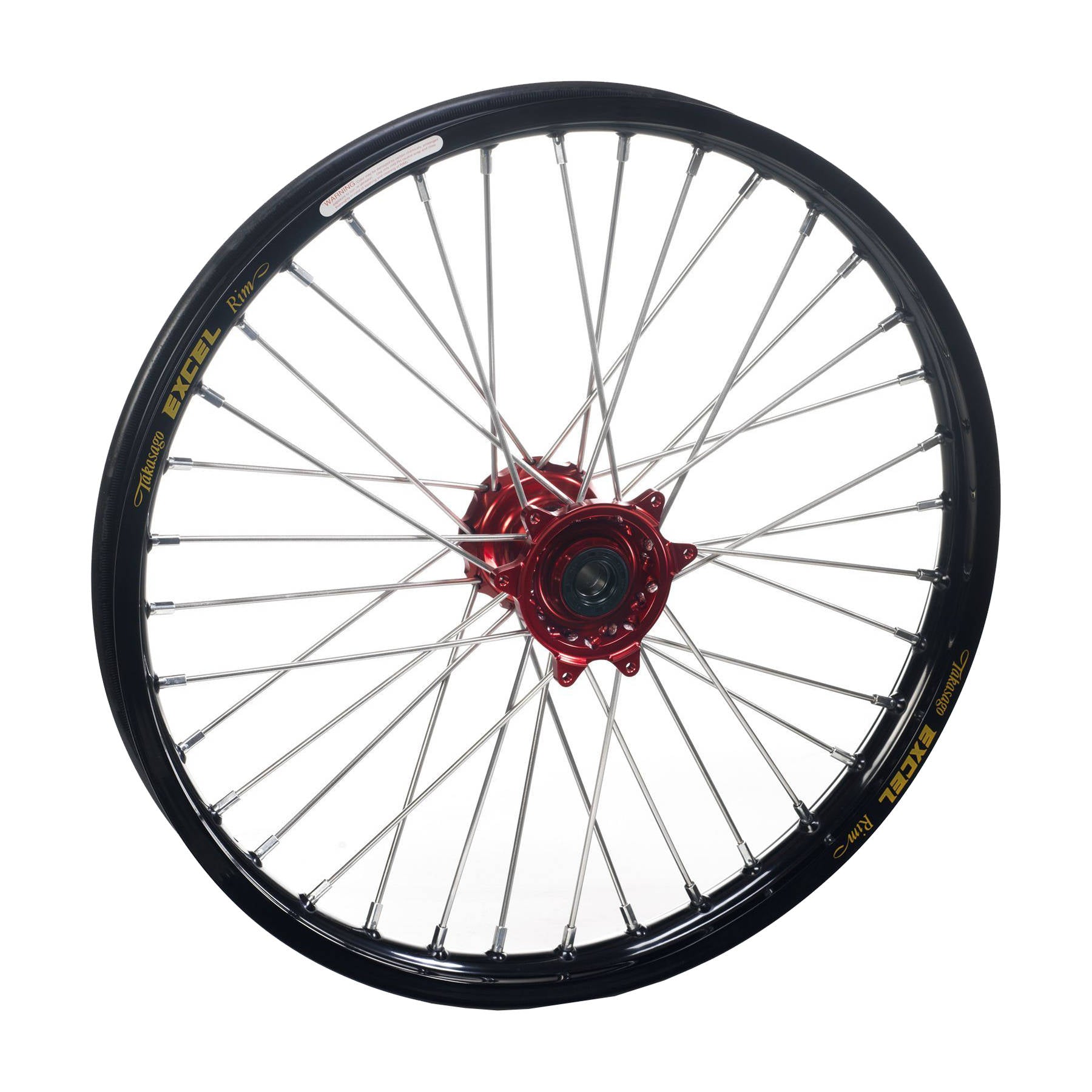 Haan Complete Wheel Rear 18 x 2.15 CR125 / 250 95-99 - Black Rim / Red Hub