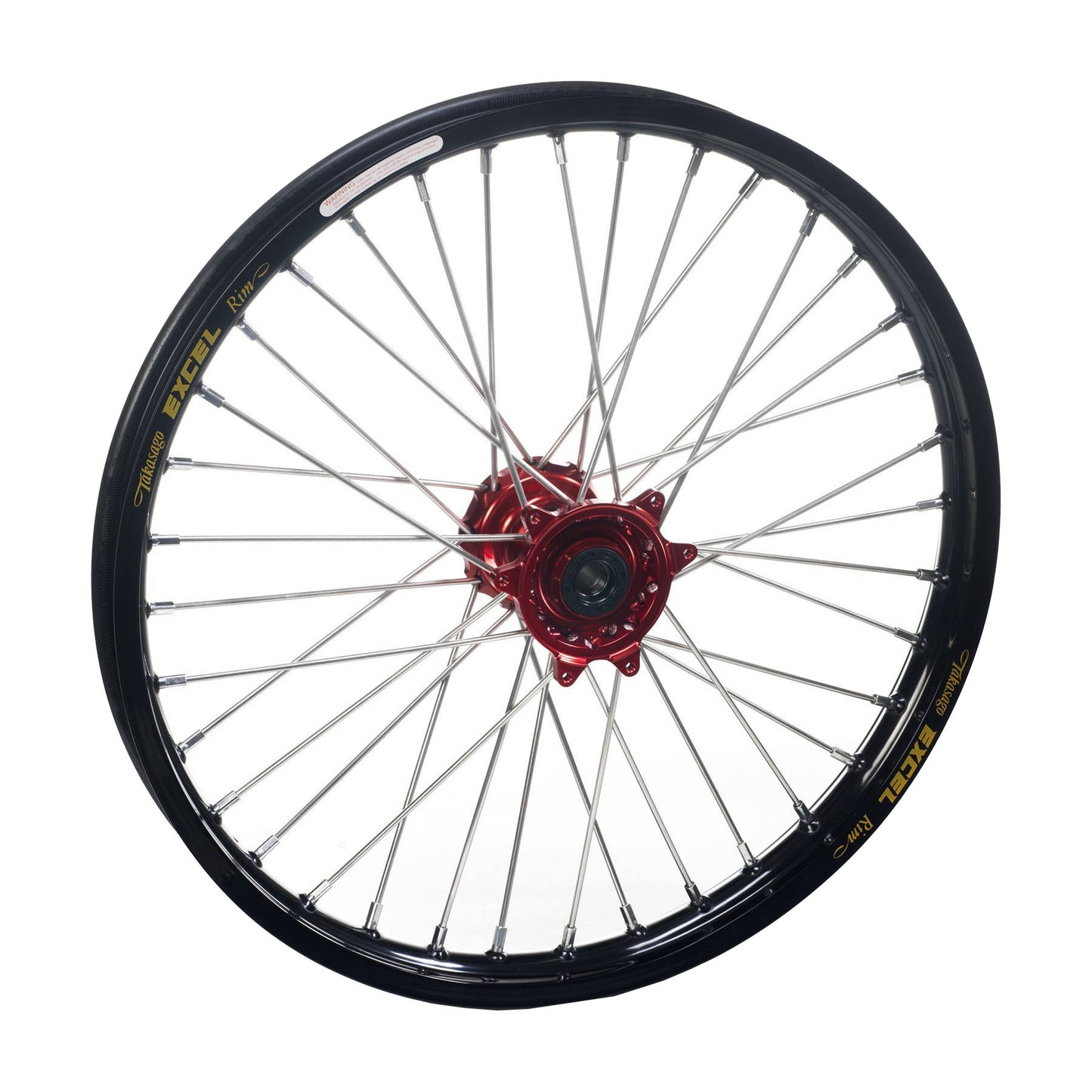 Haan Complete Wheel Rear 18 x 2.15 CR125 / 250 95-99 - Black Rim / Red Hub