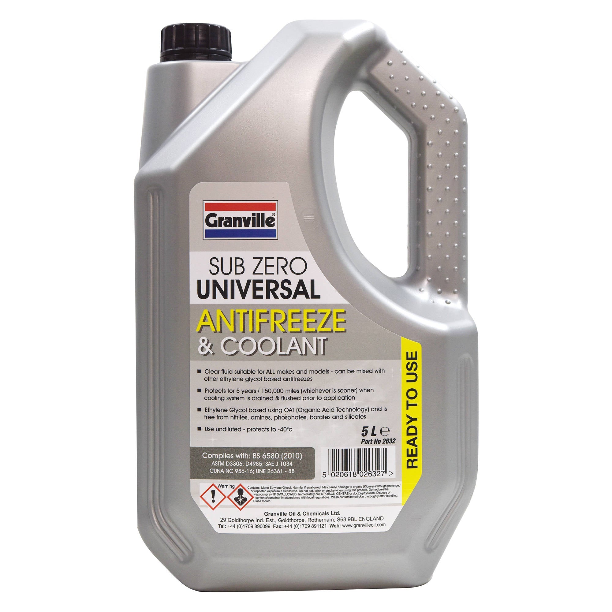 Granville SubZero Universal Coolant 5 Litre
