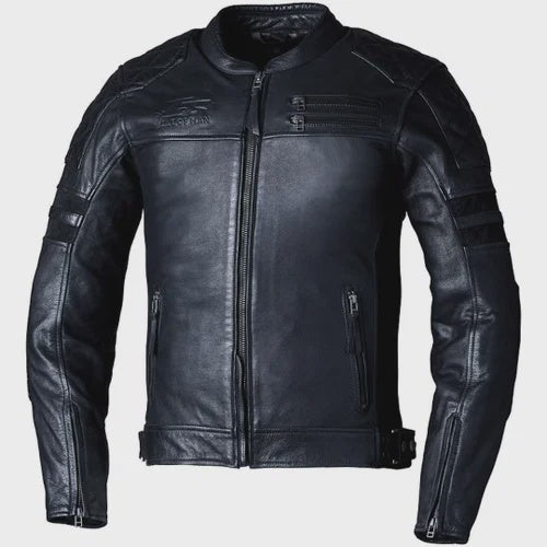 RST IOM TT Hillberry 2 Men's Leather Jacket - Black