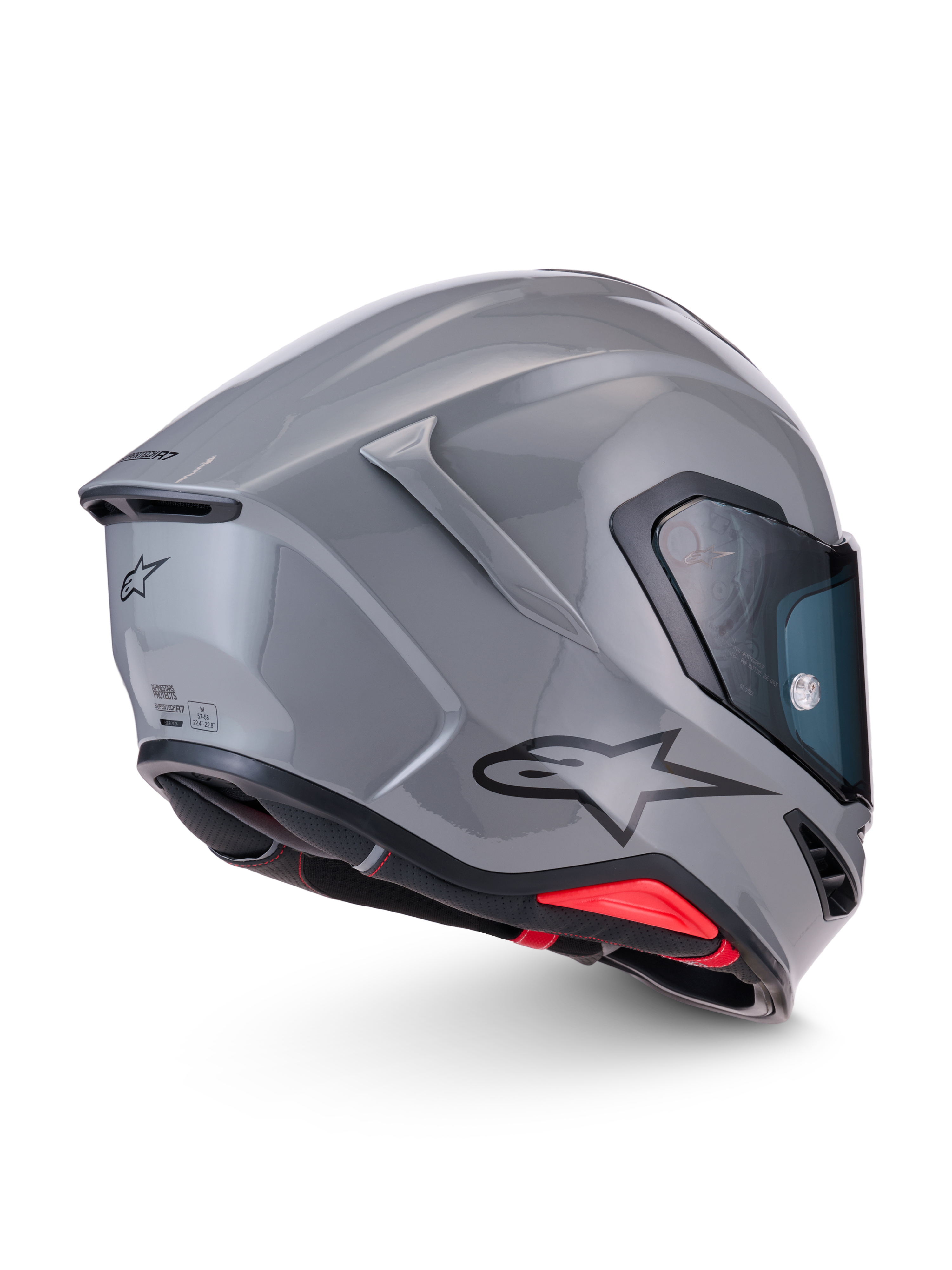 Alpinestars S R7 Solid Helmet - Grey / Glossy
