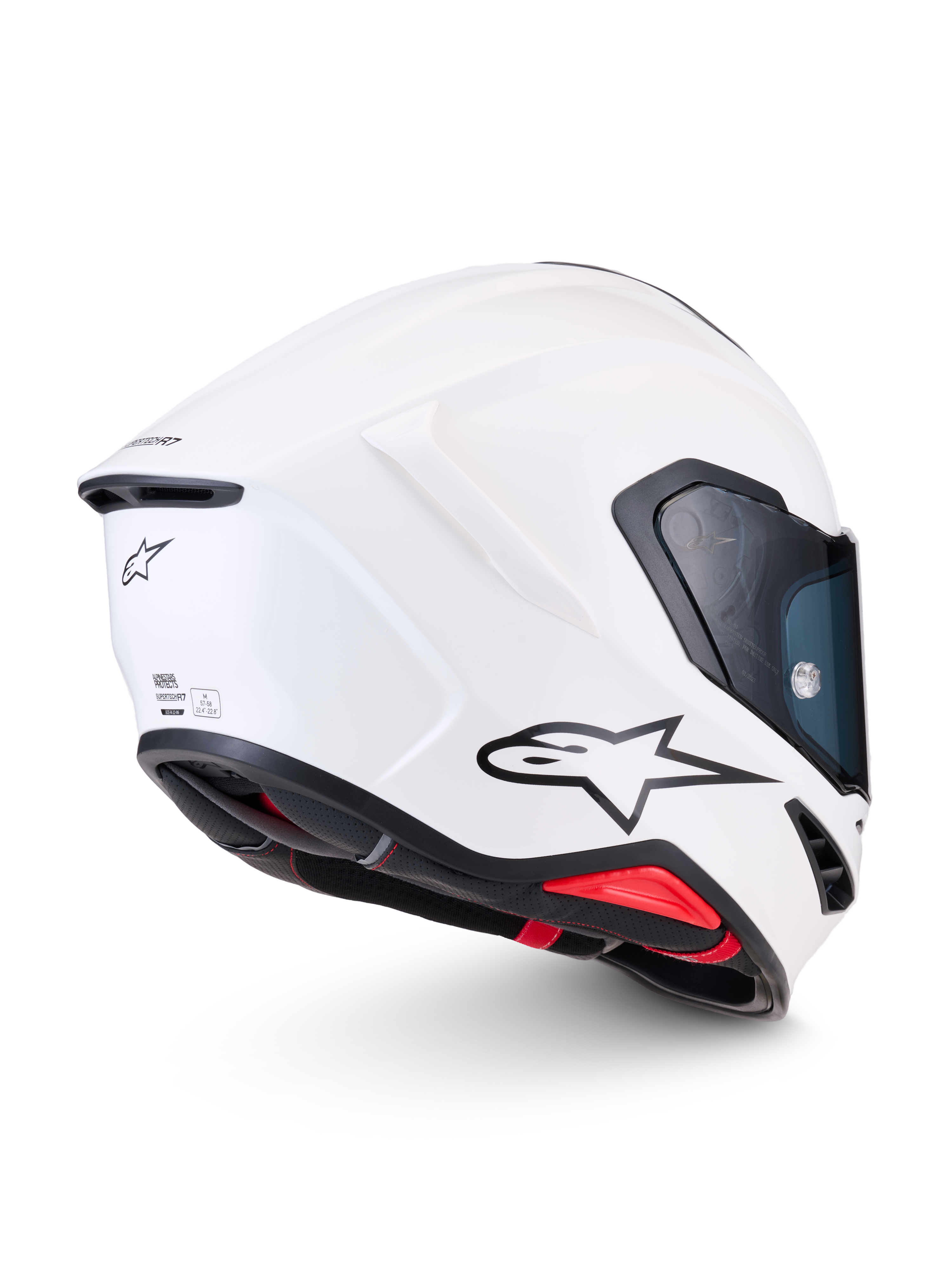 Alpinestars S R7 Solid Helmet - White / Glossy
