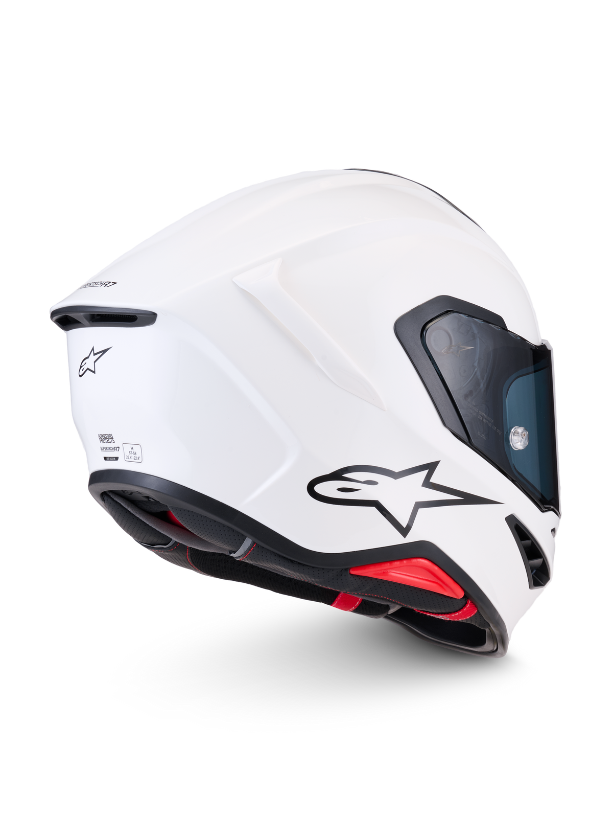 Alpinestars S R7 Solid Helmet - White / Glossy
