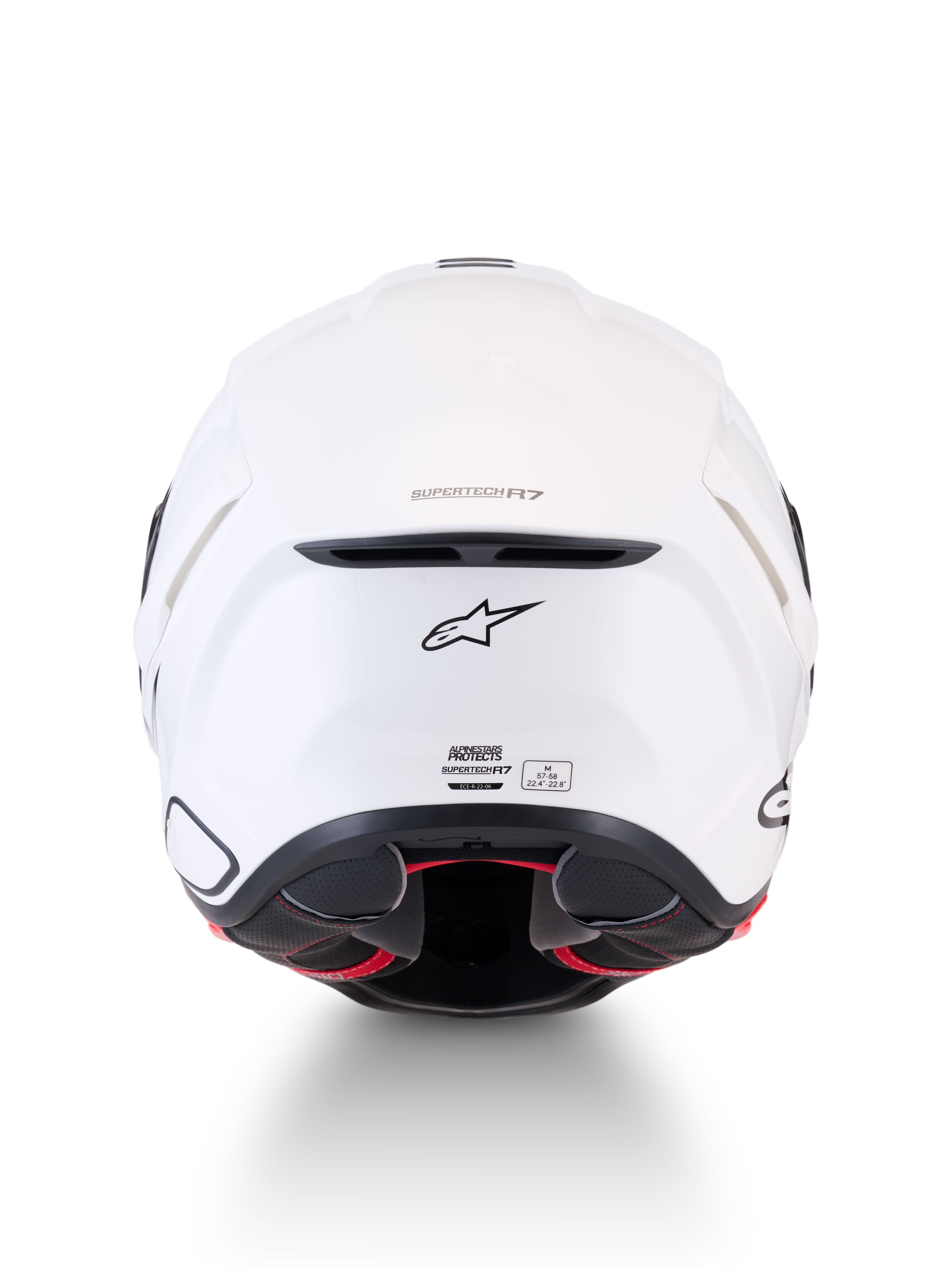 Alpinestars S R7 Solid Helmet - White / Glossy
