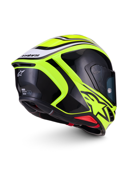Alpinestars S R7 Zeal Helmet - Yellow Fluo Black / White / Glossy