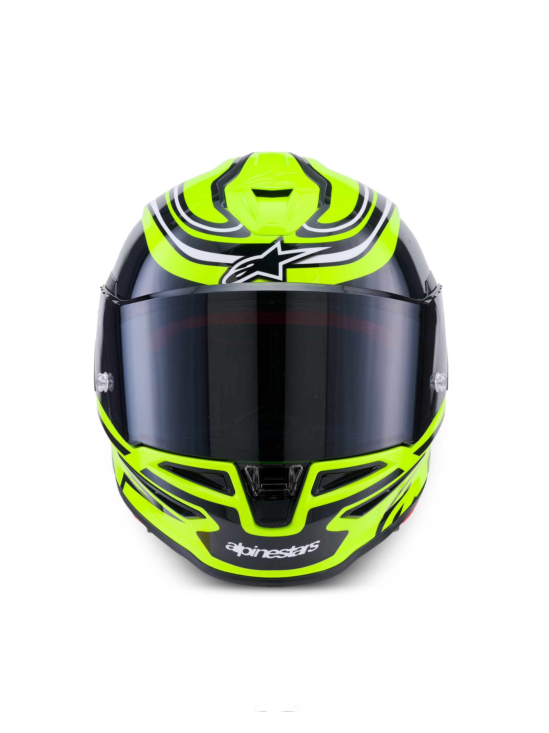 Alpinestars S R7 Zeal Helmet - Yellow Fluo Black / White / Glossy
