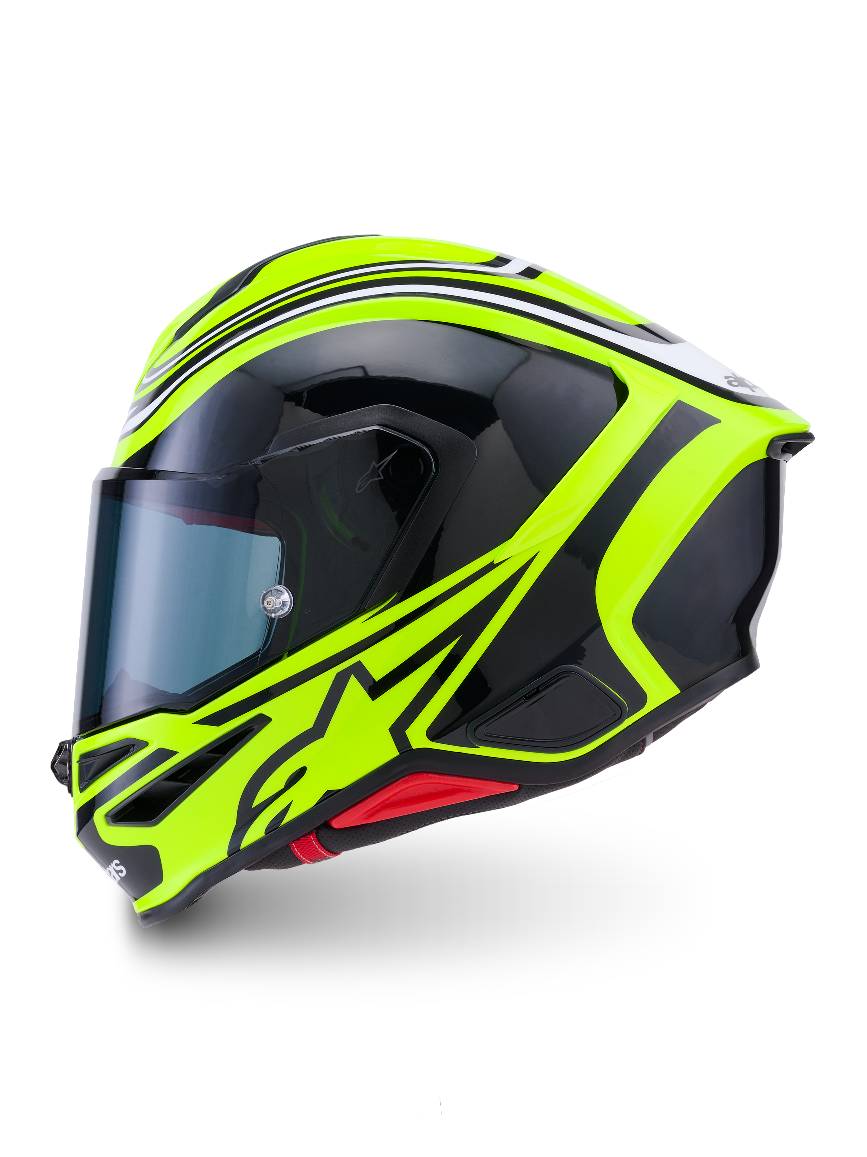Alpinestars S R7 Zeal Helmet - Yellow Fluo Black / White / Glossy