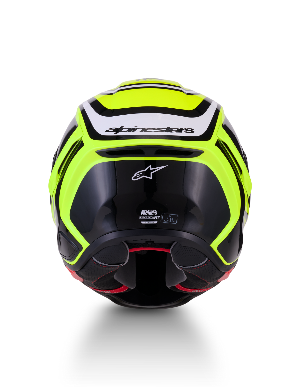 Alpinestars S R7 Zeal Helmet - Yellow Fluo Black / White / Glossy