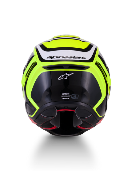 Alpinestars S R7 Zeal Helmet - Yellow Fluo Black / White / Glossy