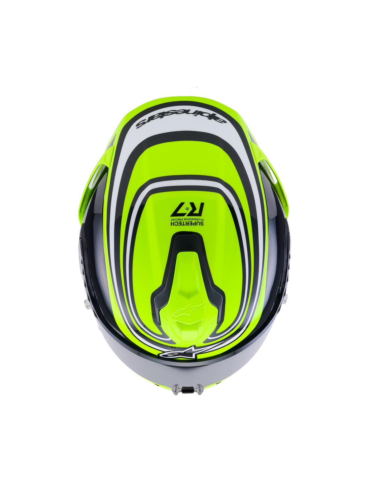 Alpinestars S R7 Zeal Helmet - Yellow Fluo Black / White / Glossy