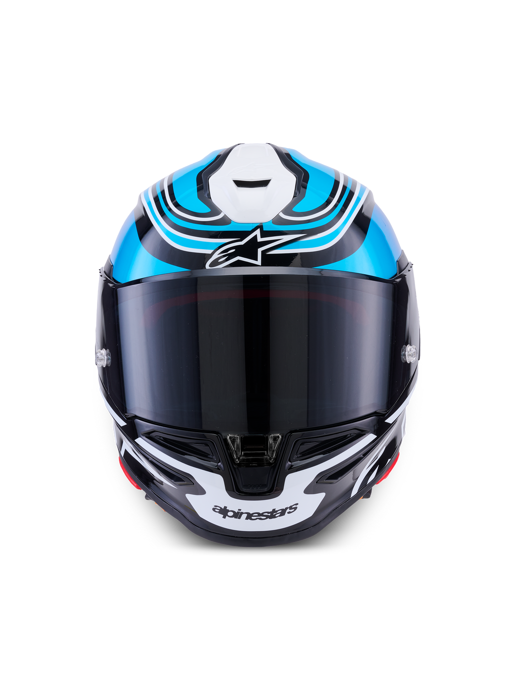 Alpinestars S R7 Kinetis Helmet - Black / Blue / Pink Fluo White / Glossy