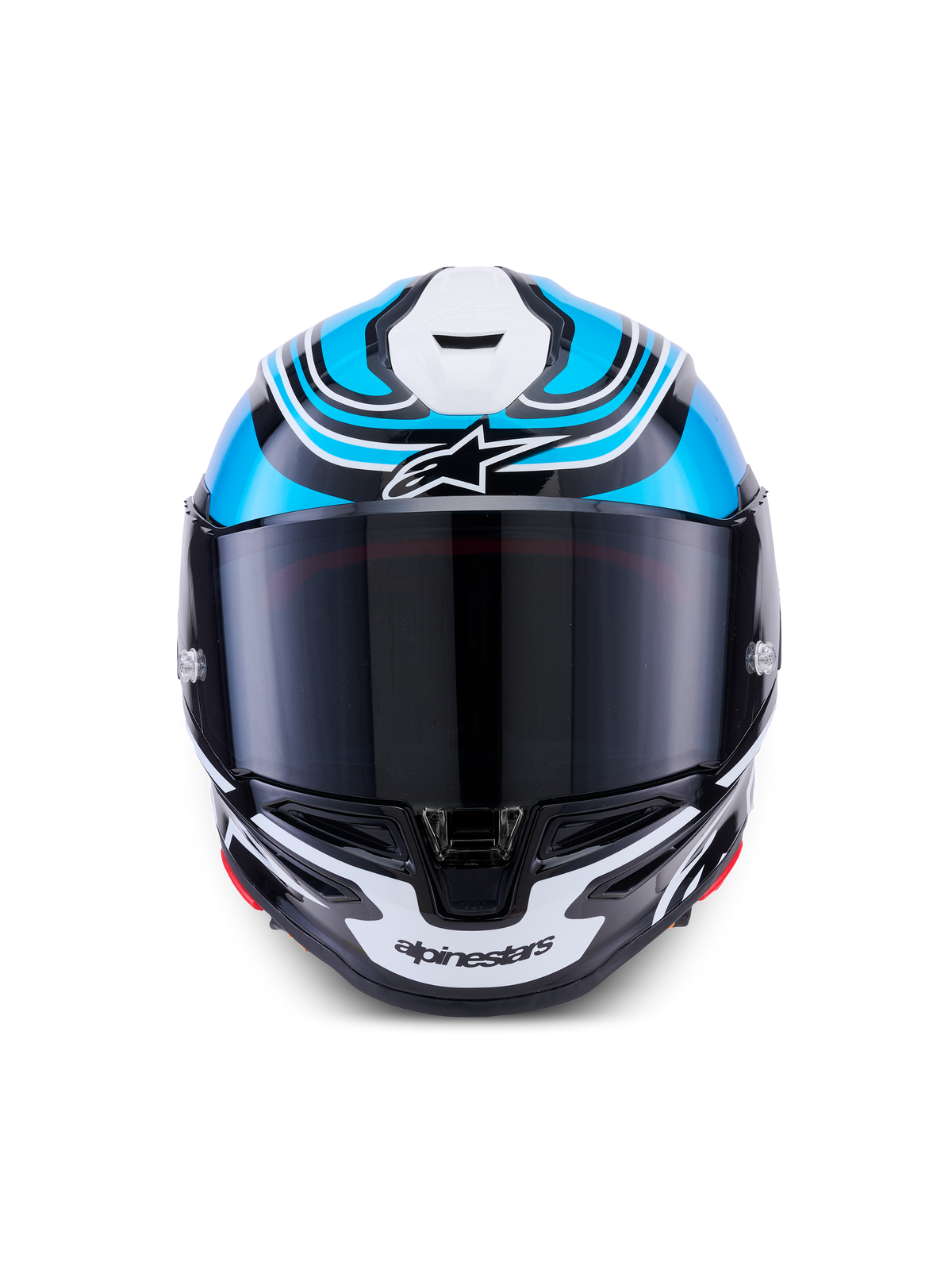 Alpinestars S R7 Zeal Helmet - Black / Blue / Pink Fluo White / Glossy