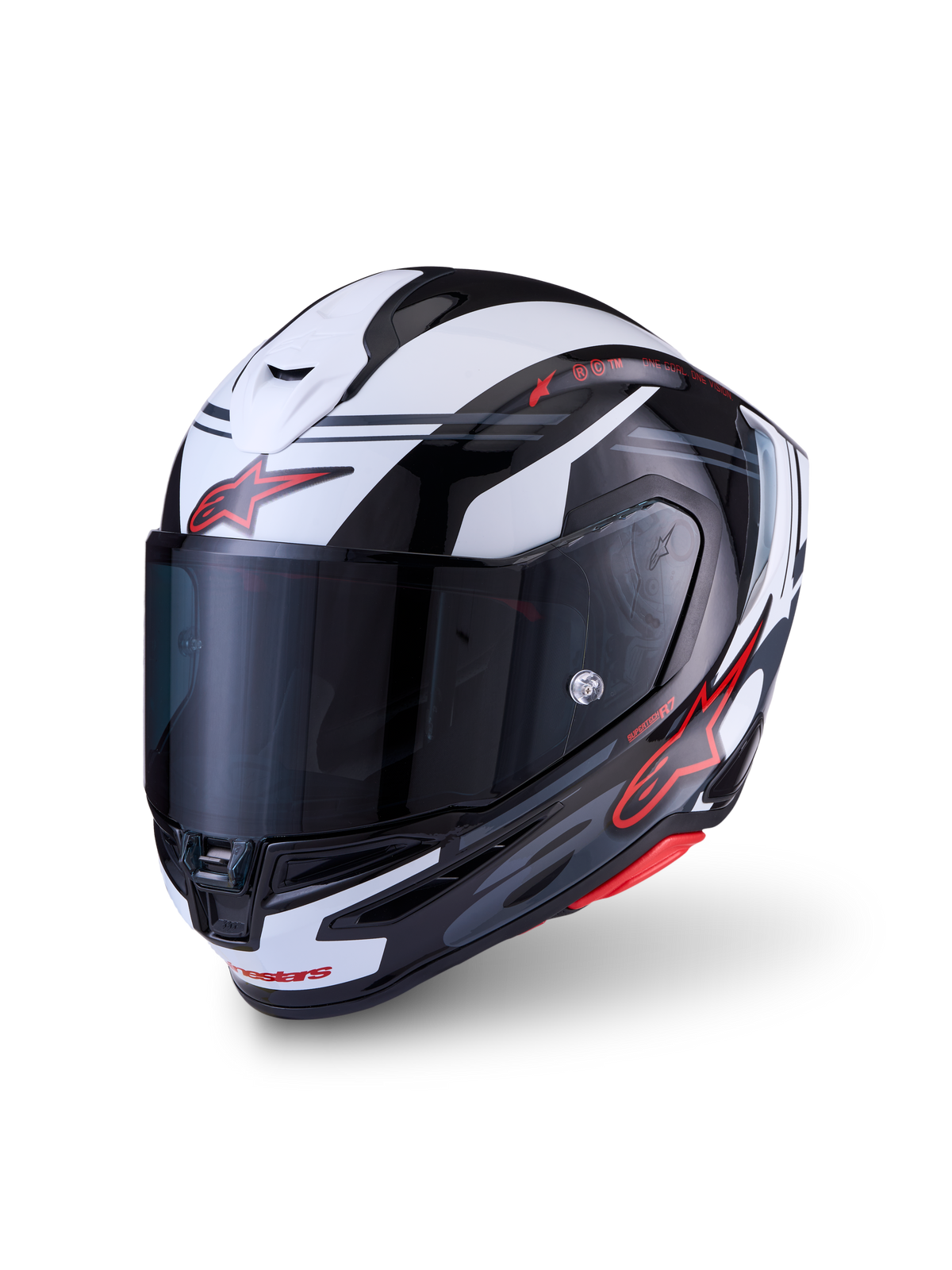 Alpinestars SR7 ACore Helmet - Black White Red Glossy