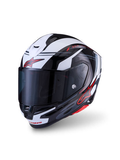 Alpinestars S R7 A-CORE Helmet - Black / White / Red / Glossy