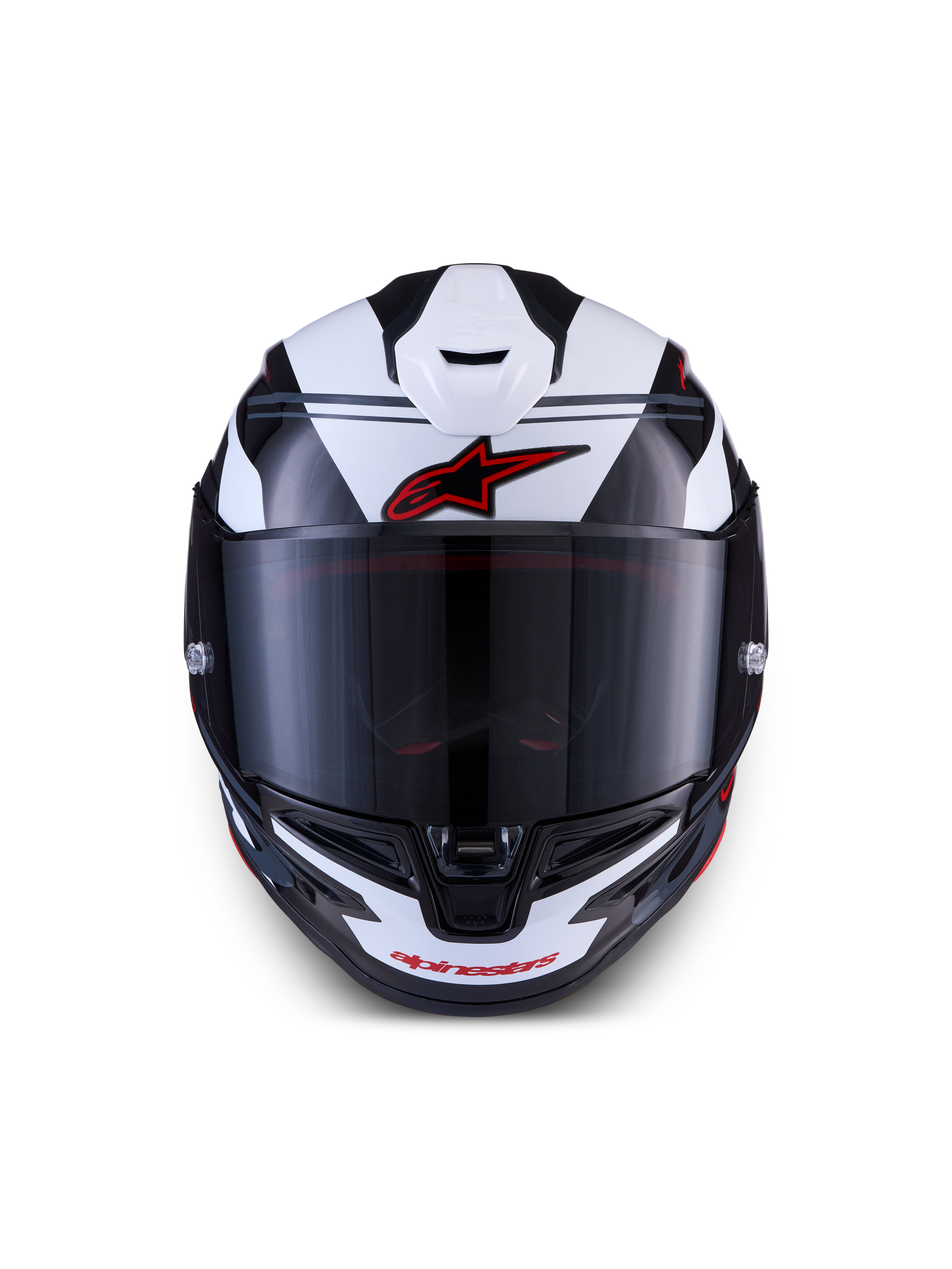 Alpinestars S R7 A-CORE Helmet - Black / White / Red / Glossy