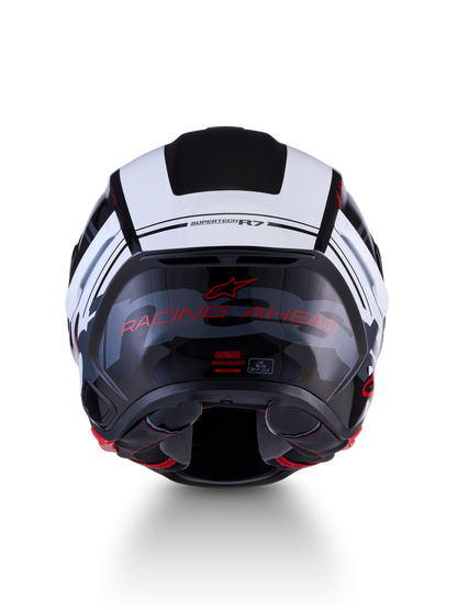 Alpinestars S R7 A-CORE Helmet - Black / White / Red / Glossy