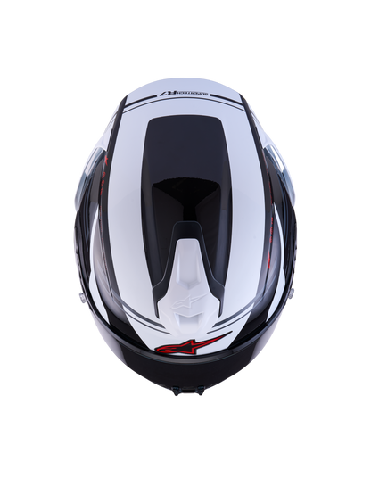 Alpinestars S R7 A-CORE Helmet - Black / White / Red / Glossy
