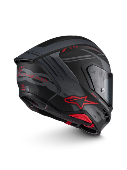 Alpinestars S R7 A-CORE Helmet - Black / Grey / Red / Matt
