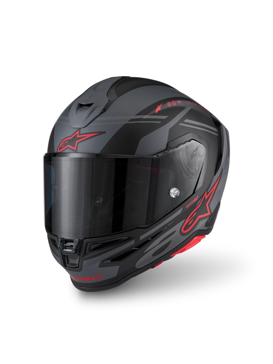 Alpinestars S R7 A-CORE Helmet - Black / Grey / Red / Matt