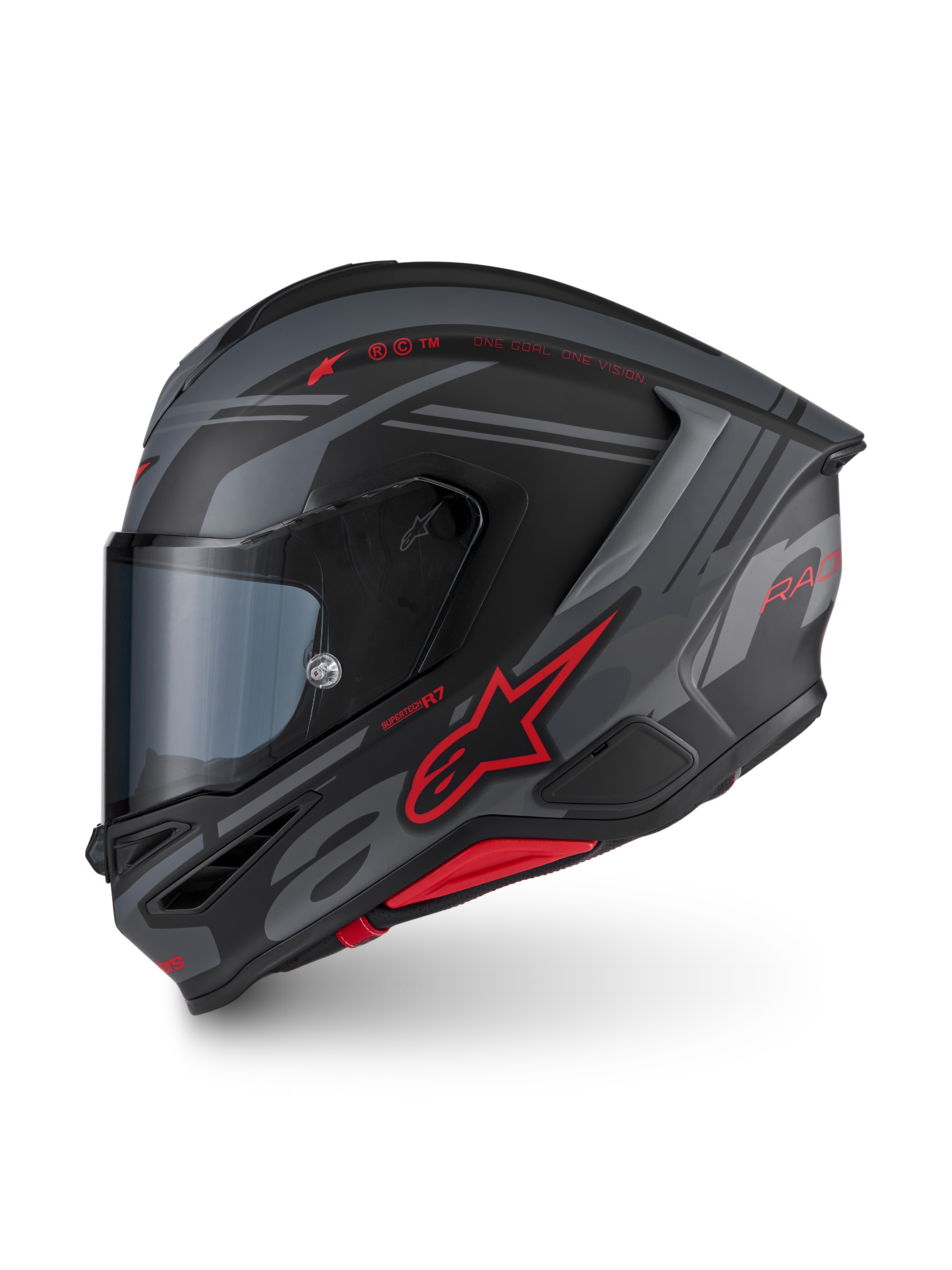 Alpinestars S R7 A-CORE Helmet - Black / Grey / Red / Matt