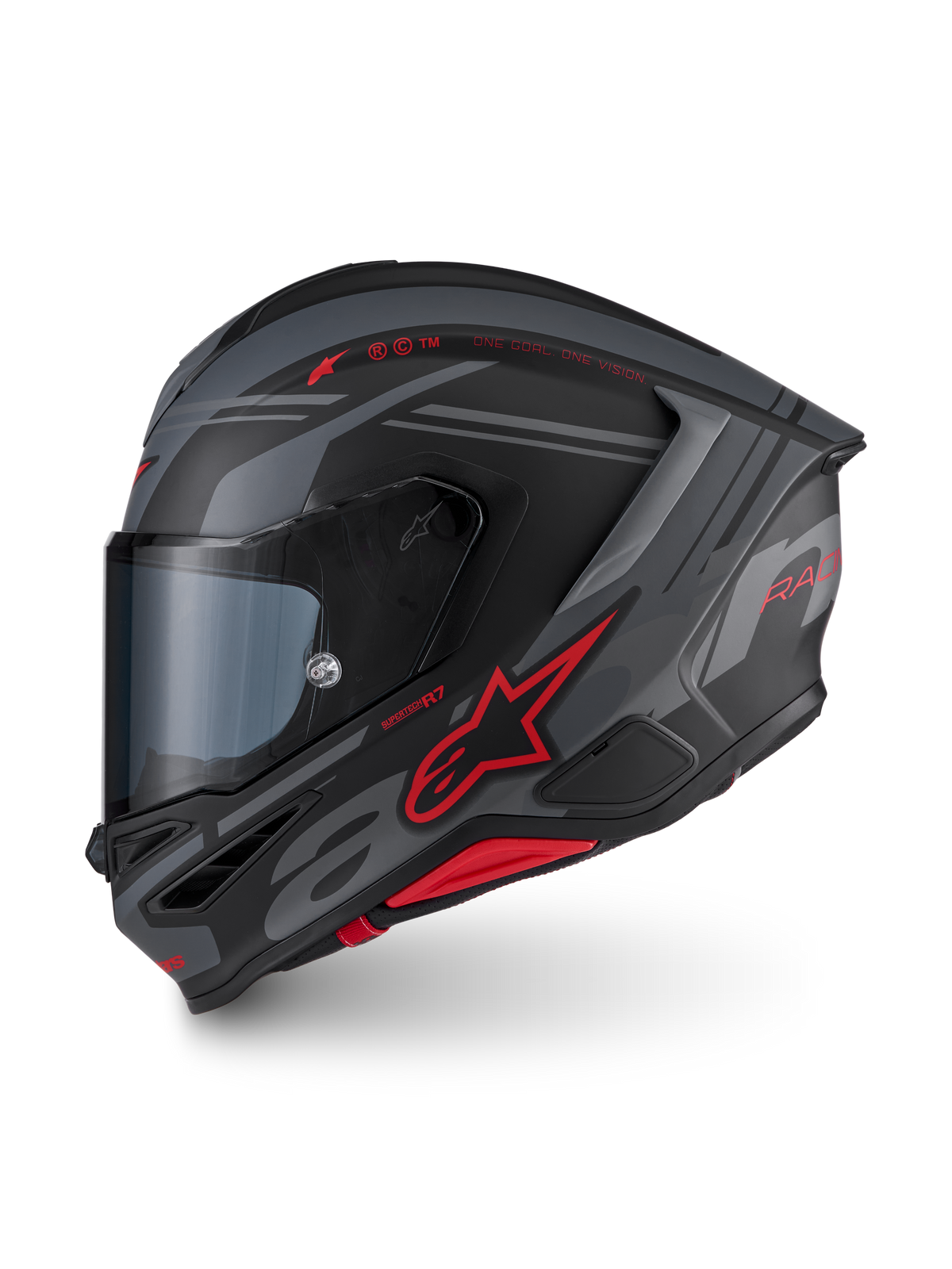 Alpinestars S R7 A-CORE Helmet - Black / Grey / Red / Matt