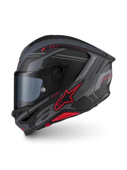 Alpinestars S R7 A-CORE Helmet - Black / Grey / Red / Matt