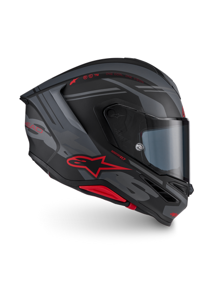 Alpinestars S R7 A-CORE Helmet - Black / Grey / Red / Matt