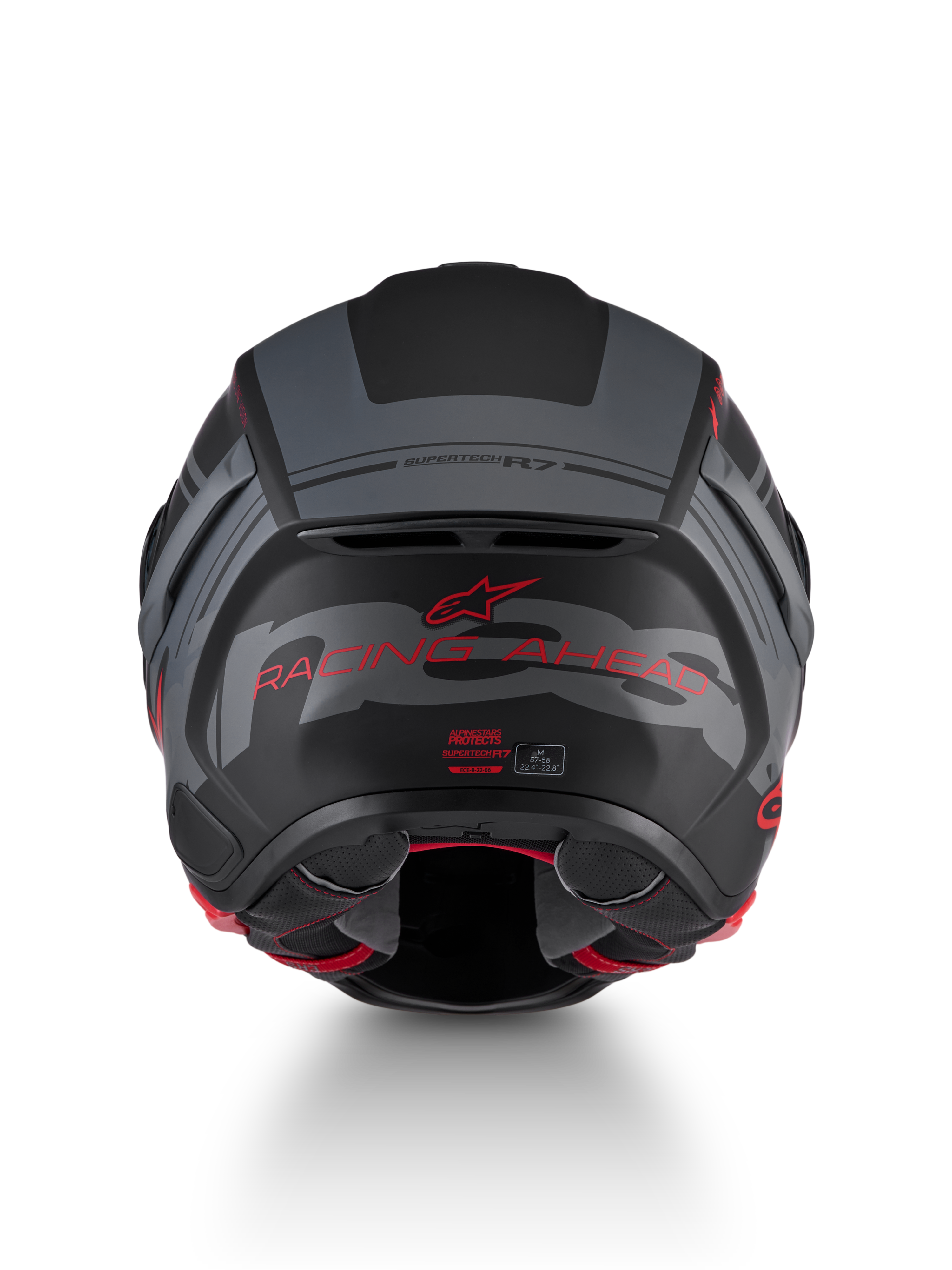Alpinestars S R7 A-CORE Helmet - Black / Grey / Red / Matt