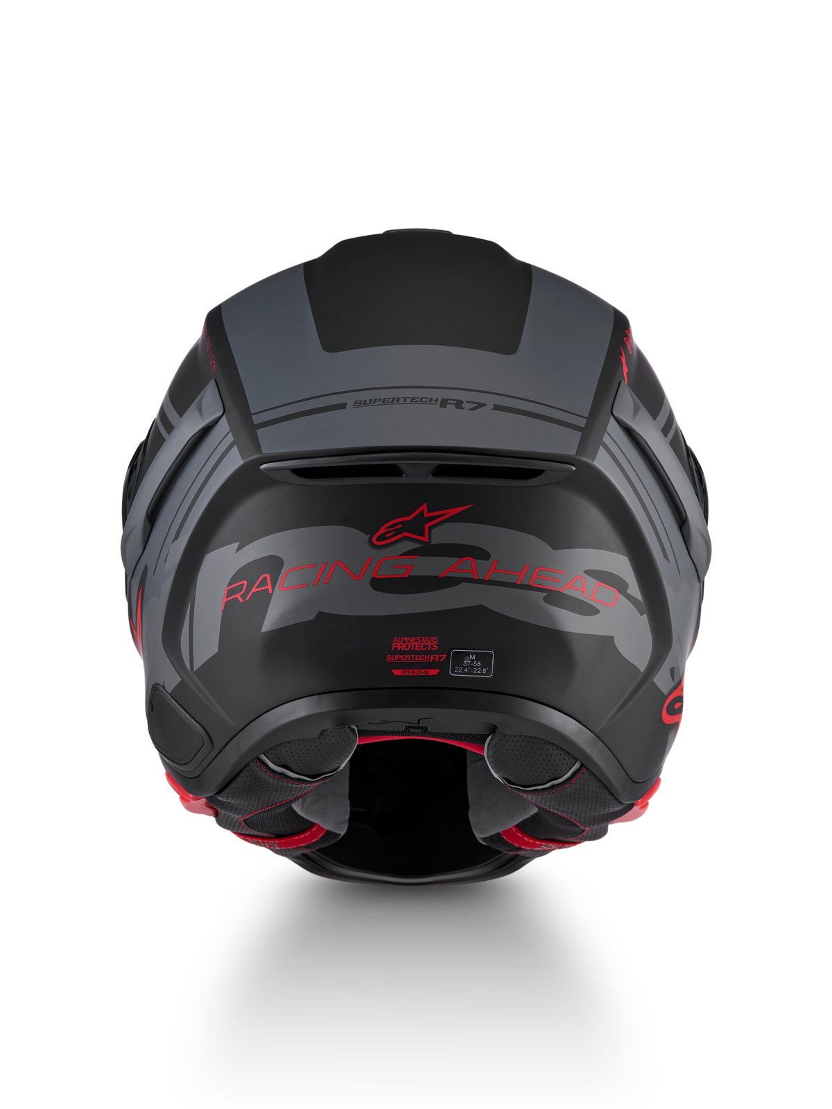 Alpinestars S R7 A-CORE Helmet - Black / Grey / Red / Matt