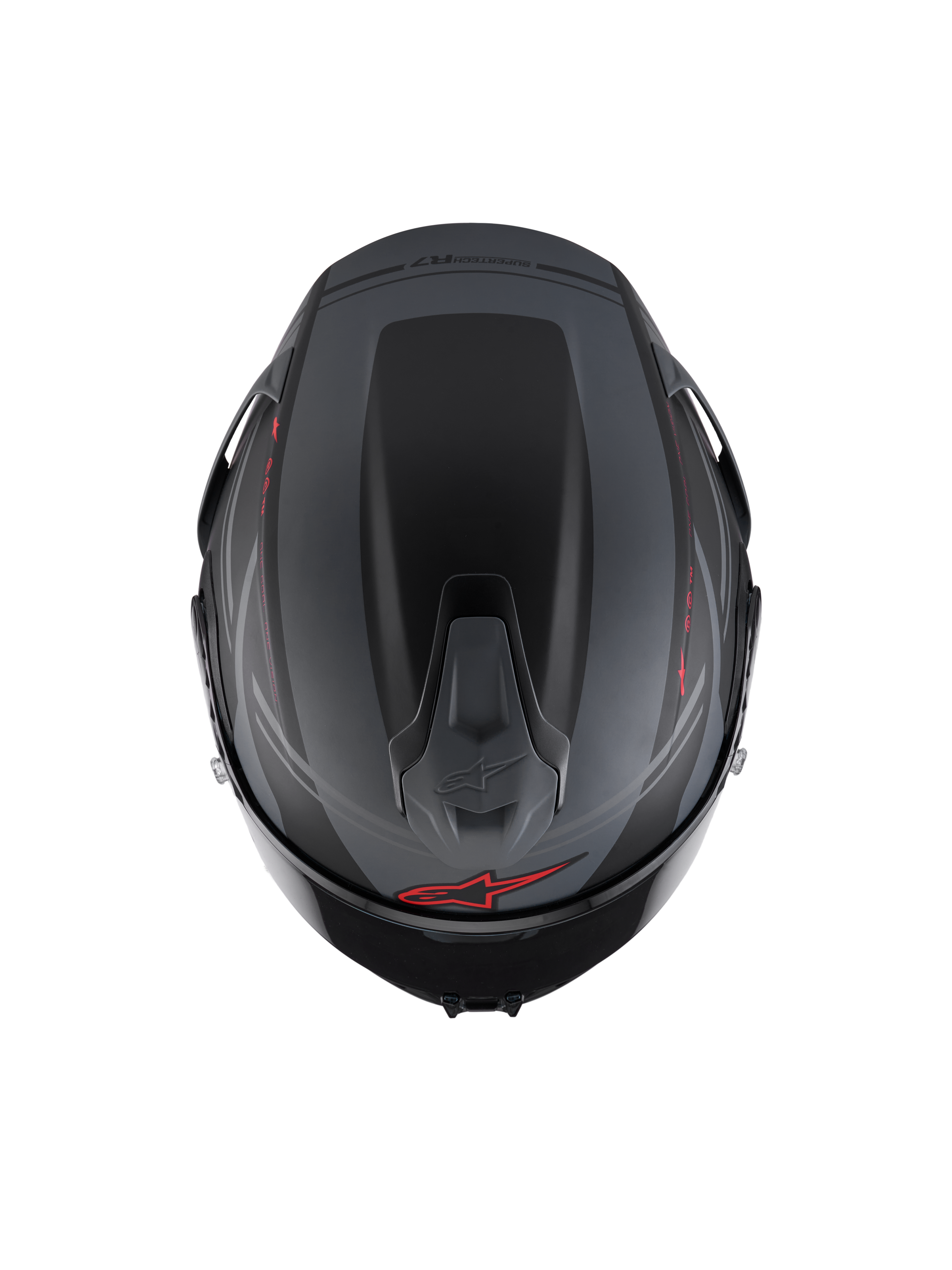 Alpinestars S R7 A-CORE Helmet - Black / Grey / Red / Matt
