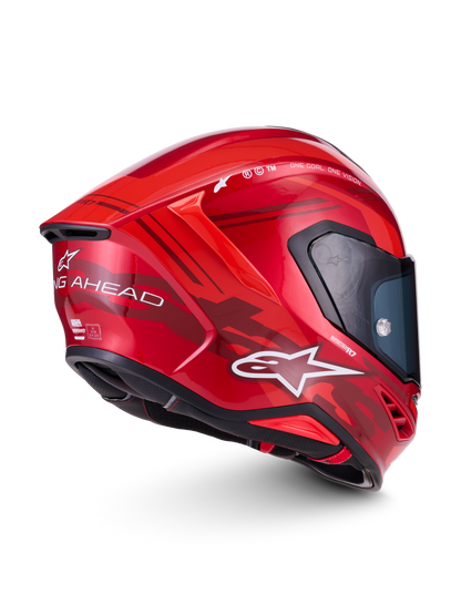 Alpinestars S R7 A-CORE Helmet - Red / White / Glossy