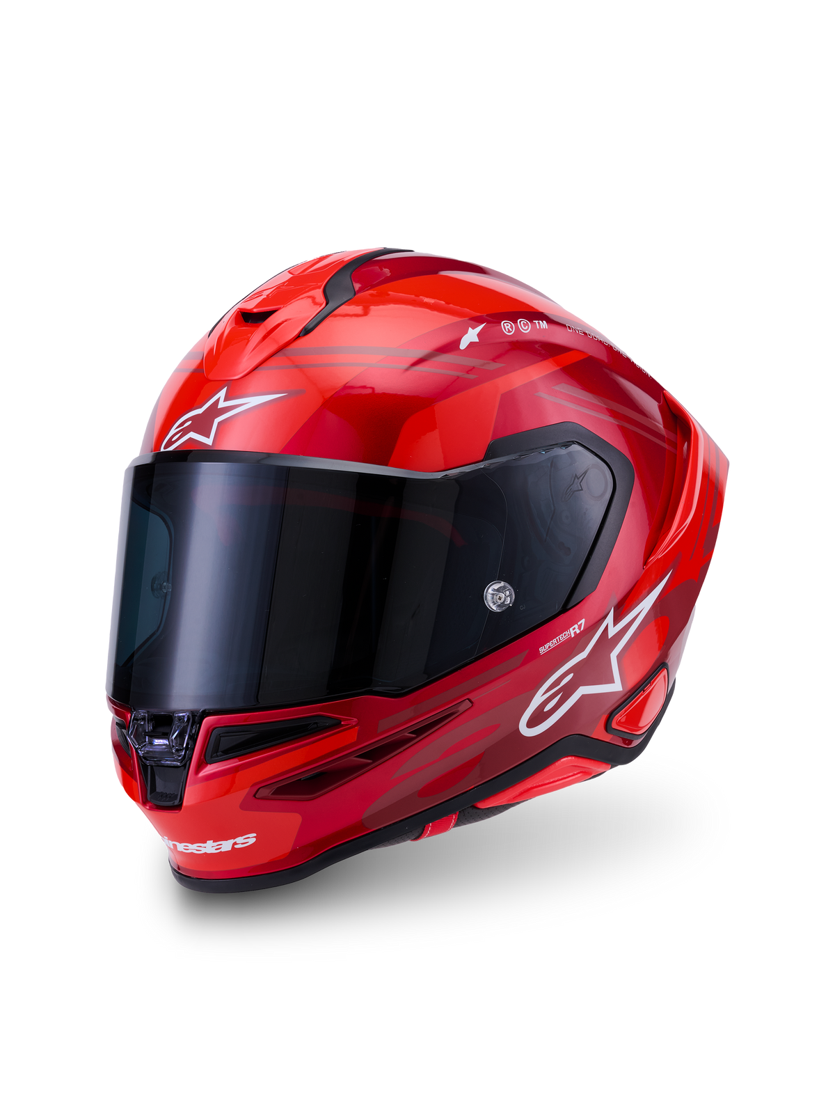 Alpinestars S R7 A-CORE Helmet - Red / White / Glossy