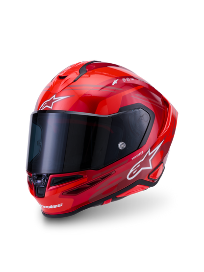 Alpinestars S R7 A-CORE Helmet - Red / White / Glossy