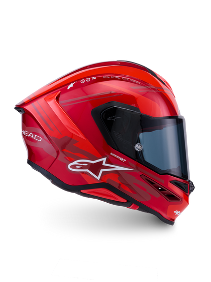 Alpinestars S R7 A-CORE Helmet - Red / White / Glossy