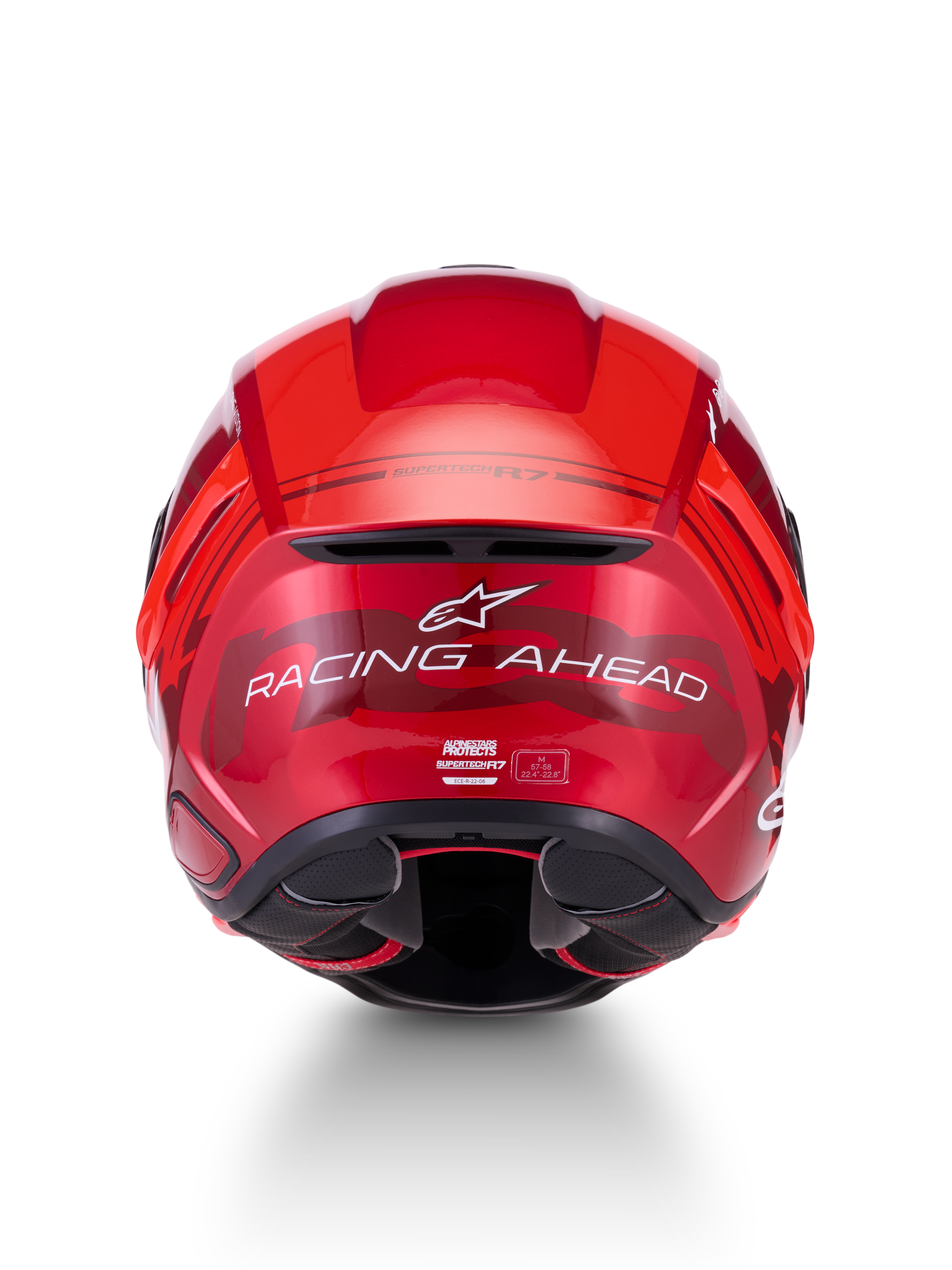 Alpinestars S R7 A-CORE Helmet - Red / White / Glossy