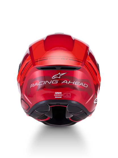 Alpinestars S R7 A-CORE Helmet - Red / White / Glossy