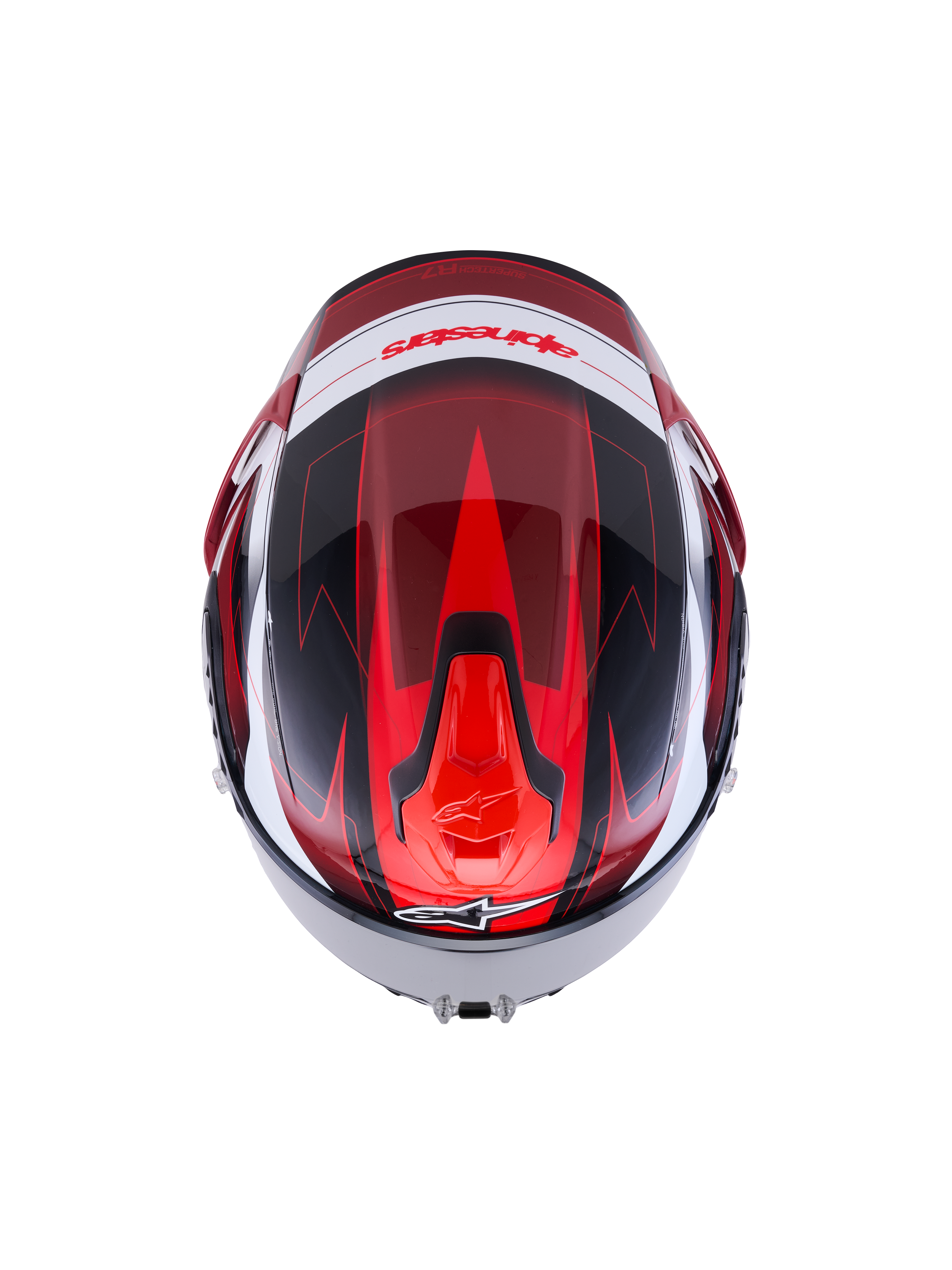 Alpinestars S R7 Kinetis Helmet - Black / Red / White / Glossy
