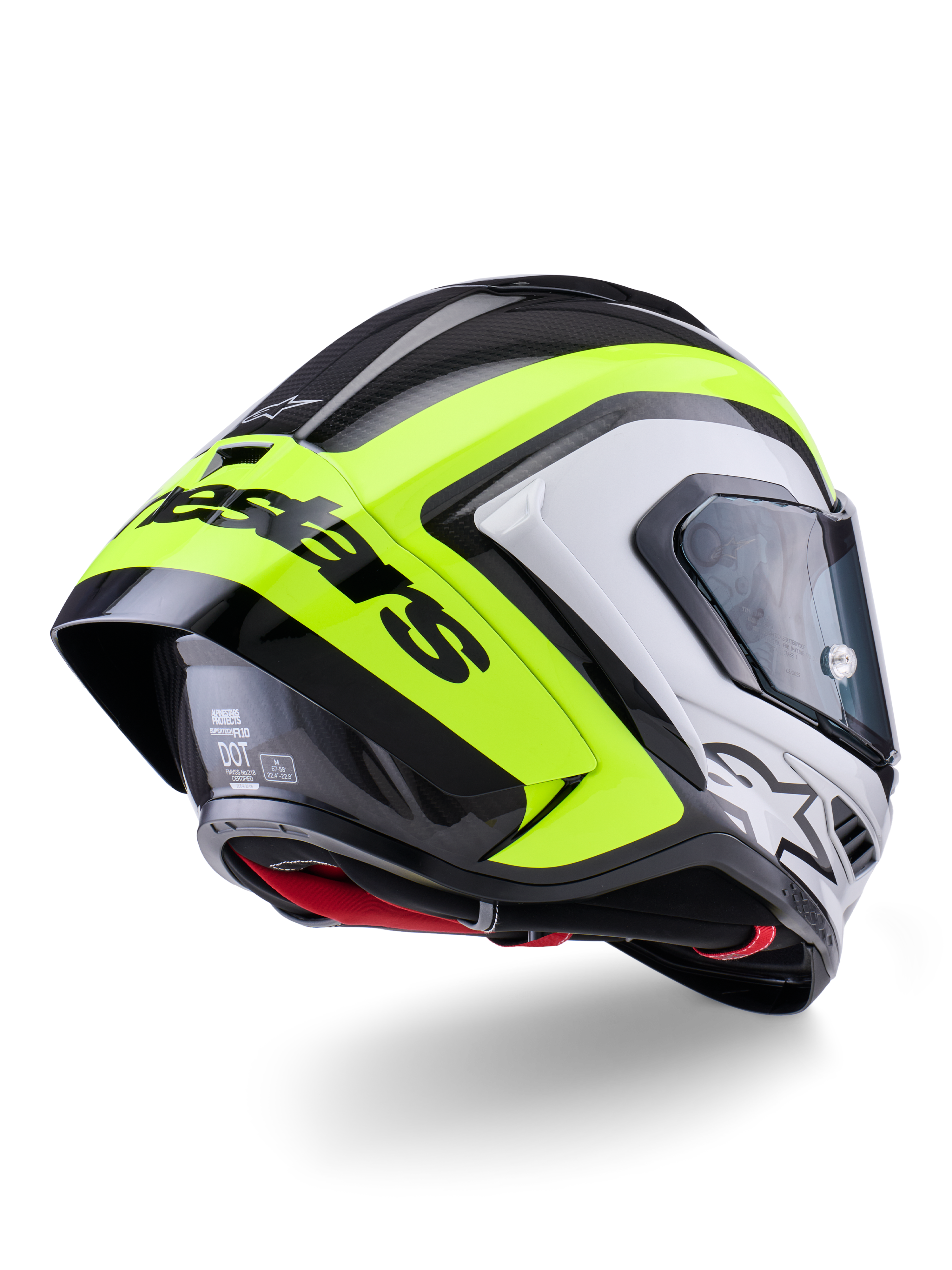 Alpinestars Supertech R10 Helmet Arius - Black / Silver / Yellow
