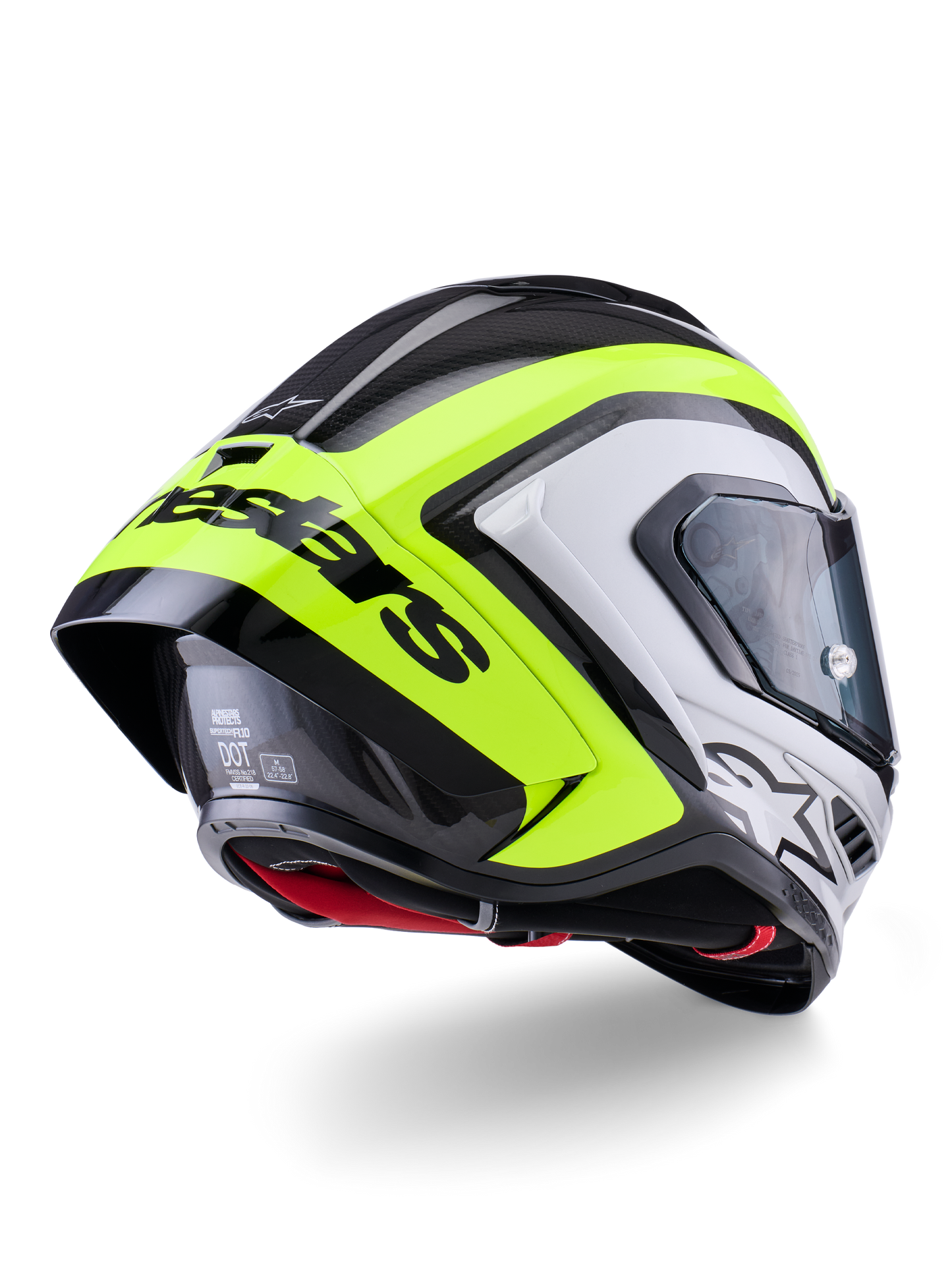 Alpinestars Supertech R10 Helmet Arius - Black / Silver / Yellow