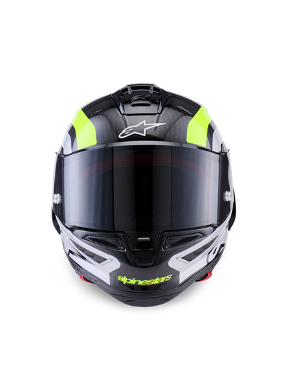 Alpinestars Supertech R10 Helmet Arius - Black / Silver / Yellow