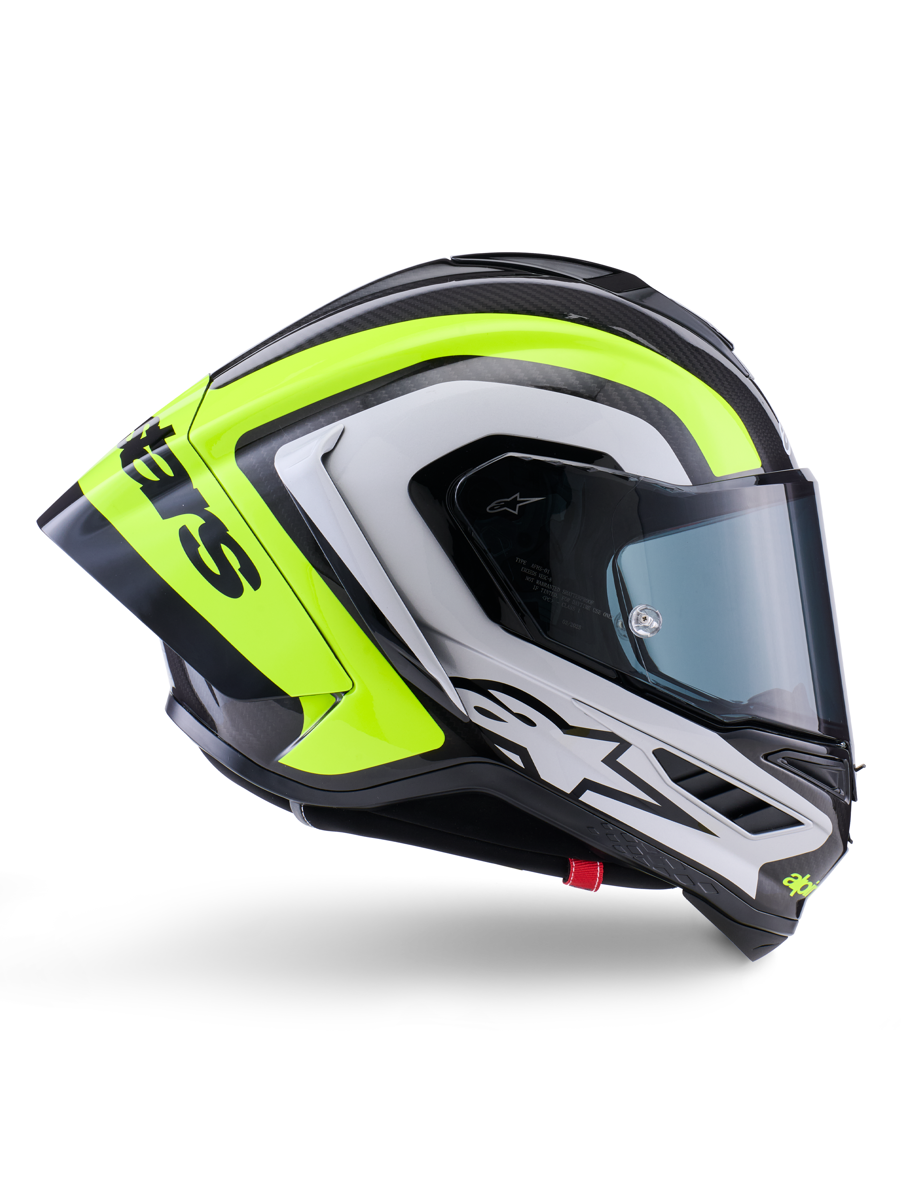 Alpinestars Supertech R10 Helmet Arius - Black / Silver / Yellow