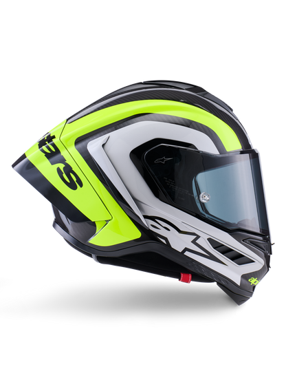Alpinestars Supertech R10 Helmet Arius - Black / Silver / Yellow