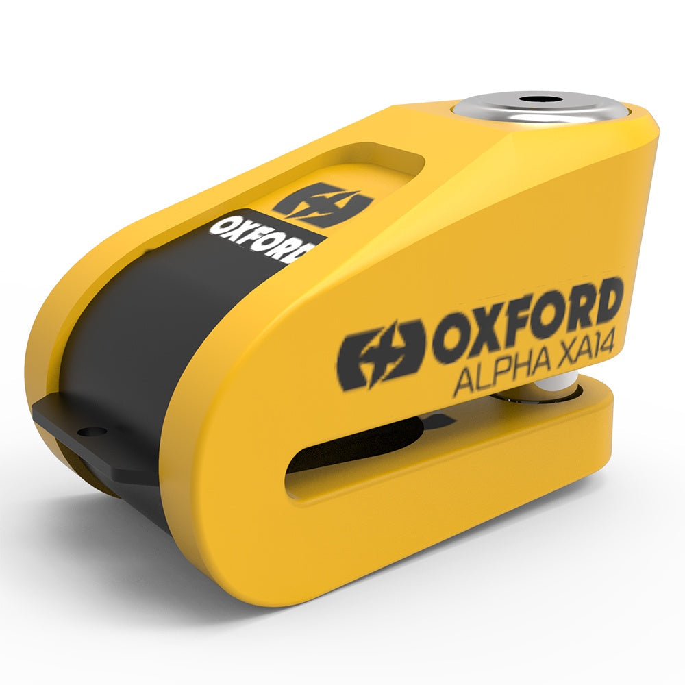 Oxford Alpha XA14 Alarm Disc Lock Yellow / Black