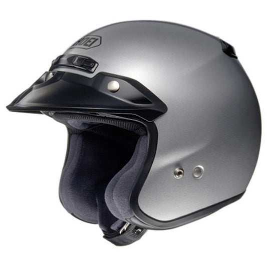 Shoei RJ Platinum-R Plain Light Silver Helmet