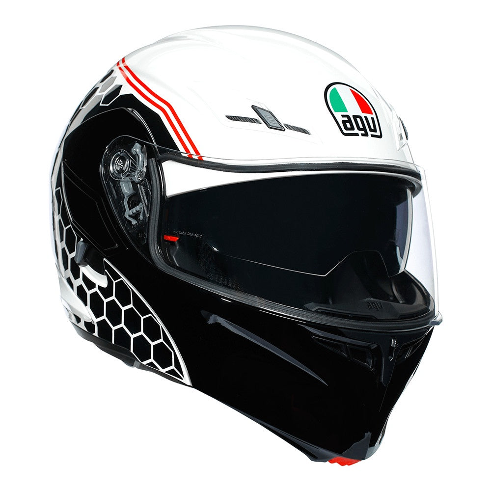 AGV Compact-ST Flip Front Helmet Detroit - White / Black