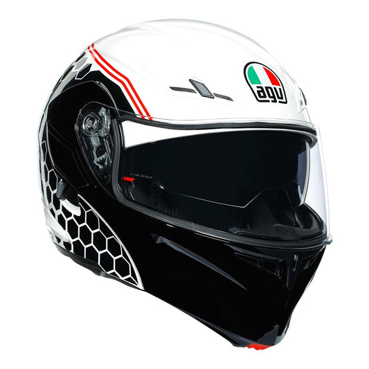 AGV Compact-ST Flip Front Helmet Detroit - White / Black