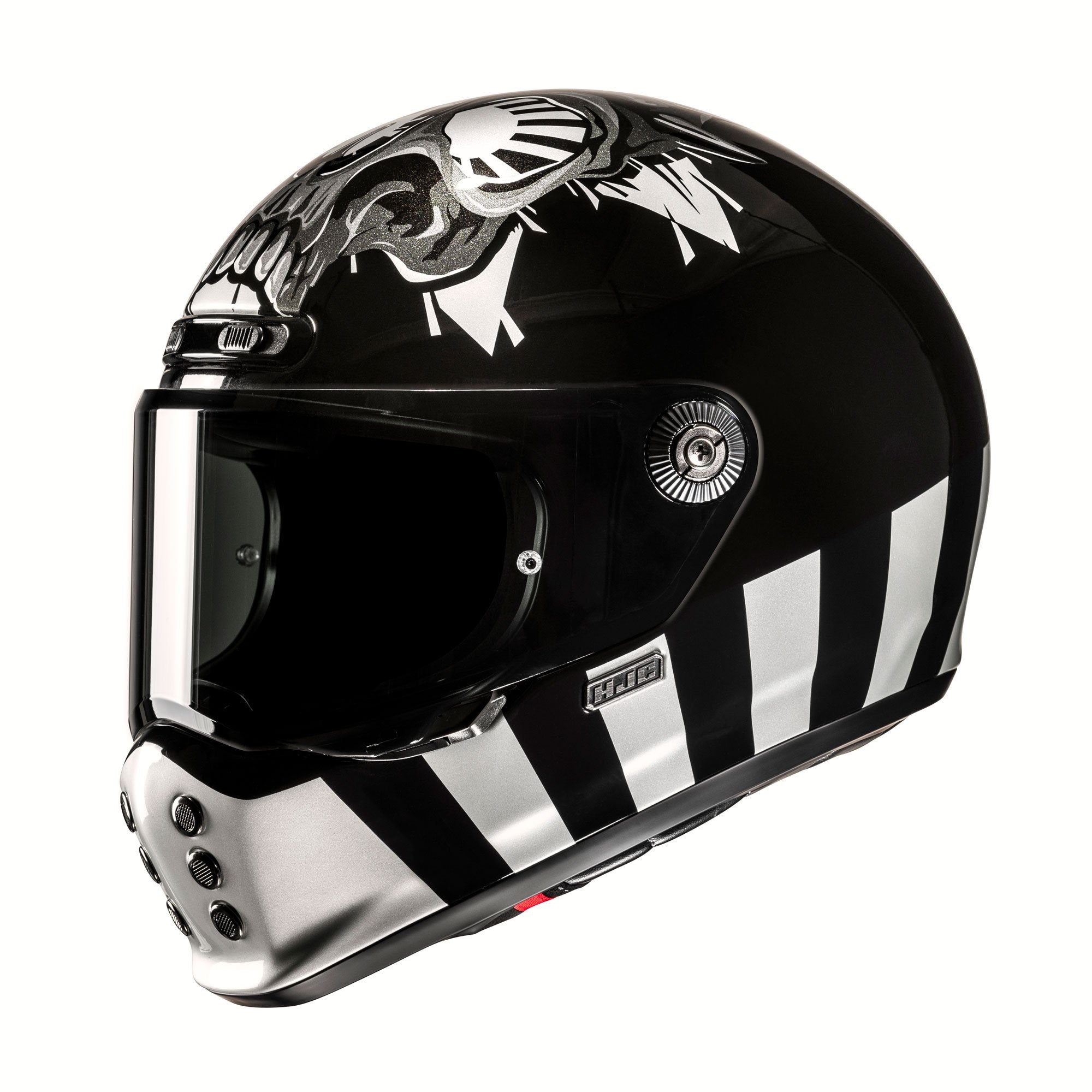 HJC V10 Crania Full Face Helmet - Black / White