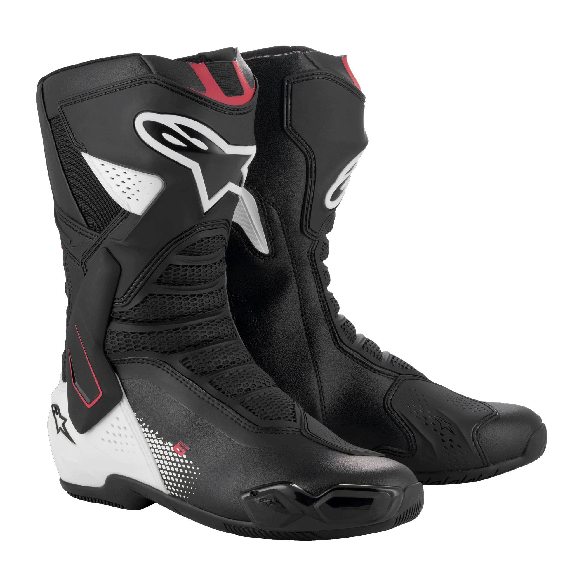 Alpinestars SMX-6 V3 Sports Boots - Black / White / Red Graphic