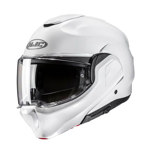 HJC F100 Flip Front Helmet - Pearl White