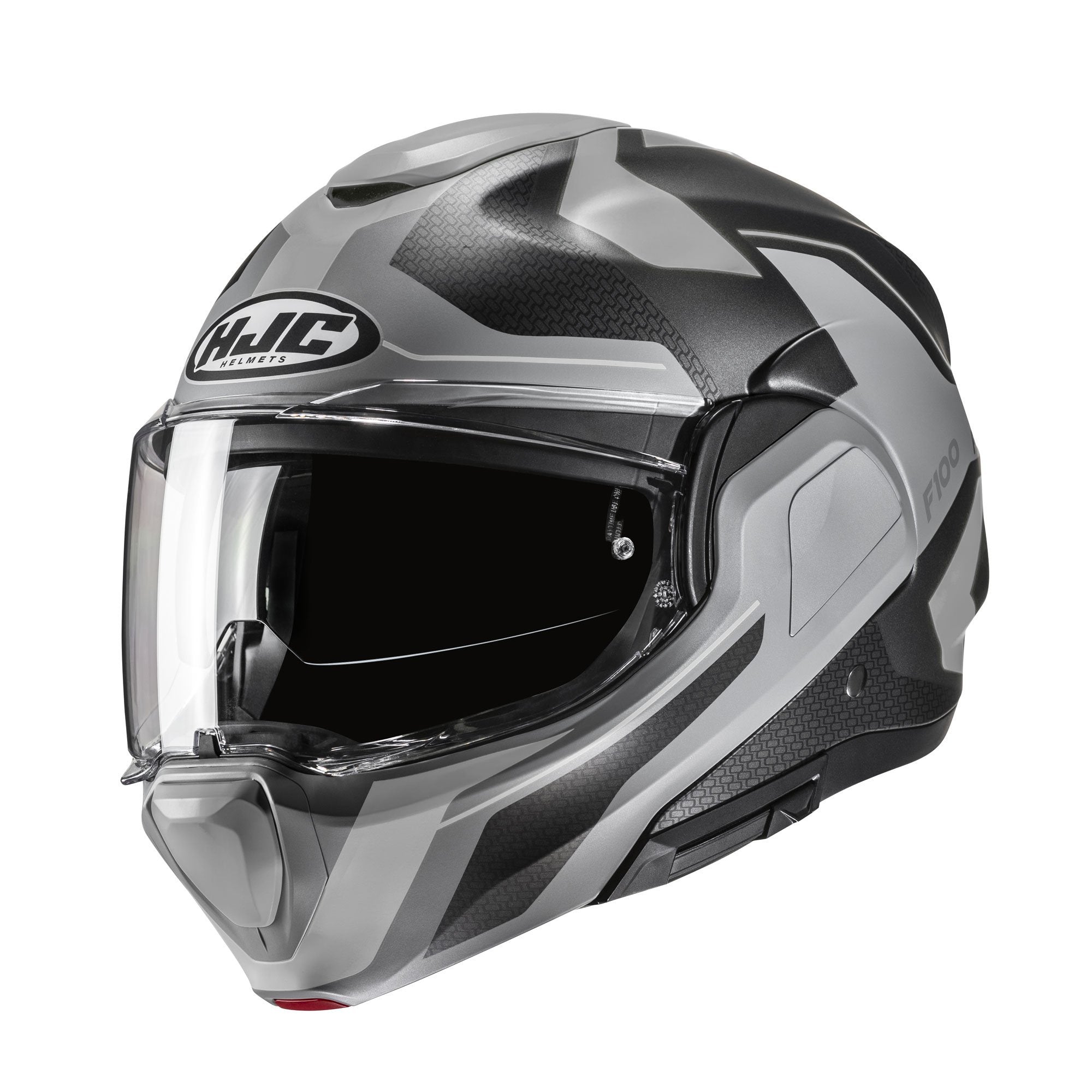 HJC F100 Flip Front Helmet Bios - Black